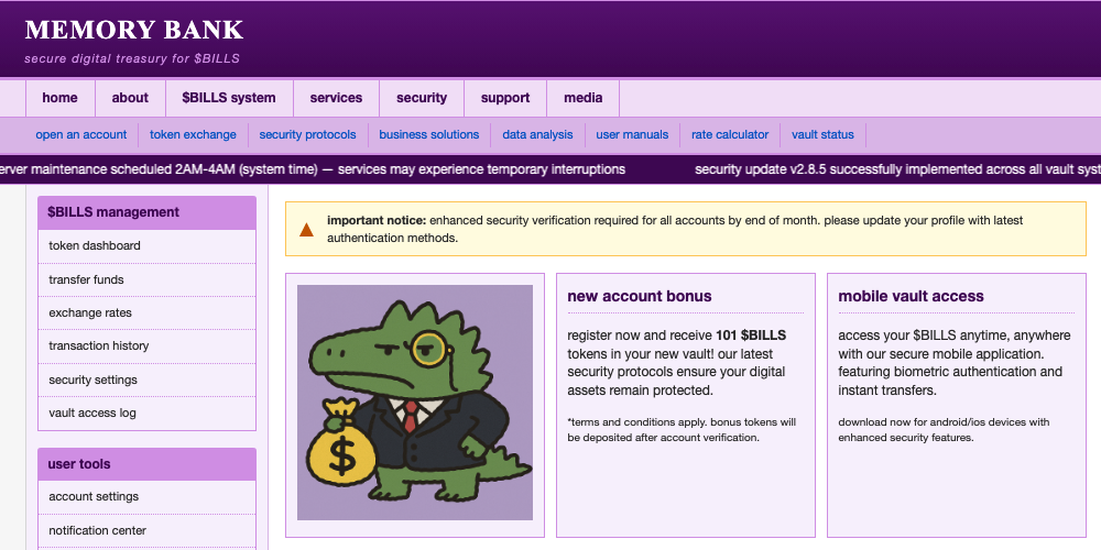 Memory Bank Challenge